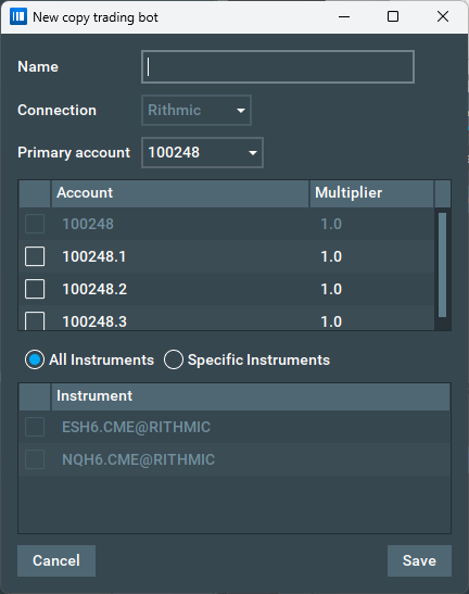 Add Bot Configuration scrnsht