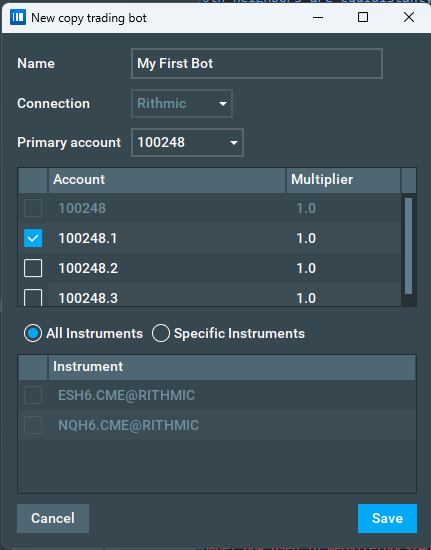 Save Bot Configuration scrnsht