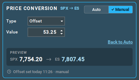 Manual: type and value. screenshot