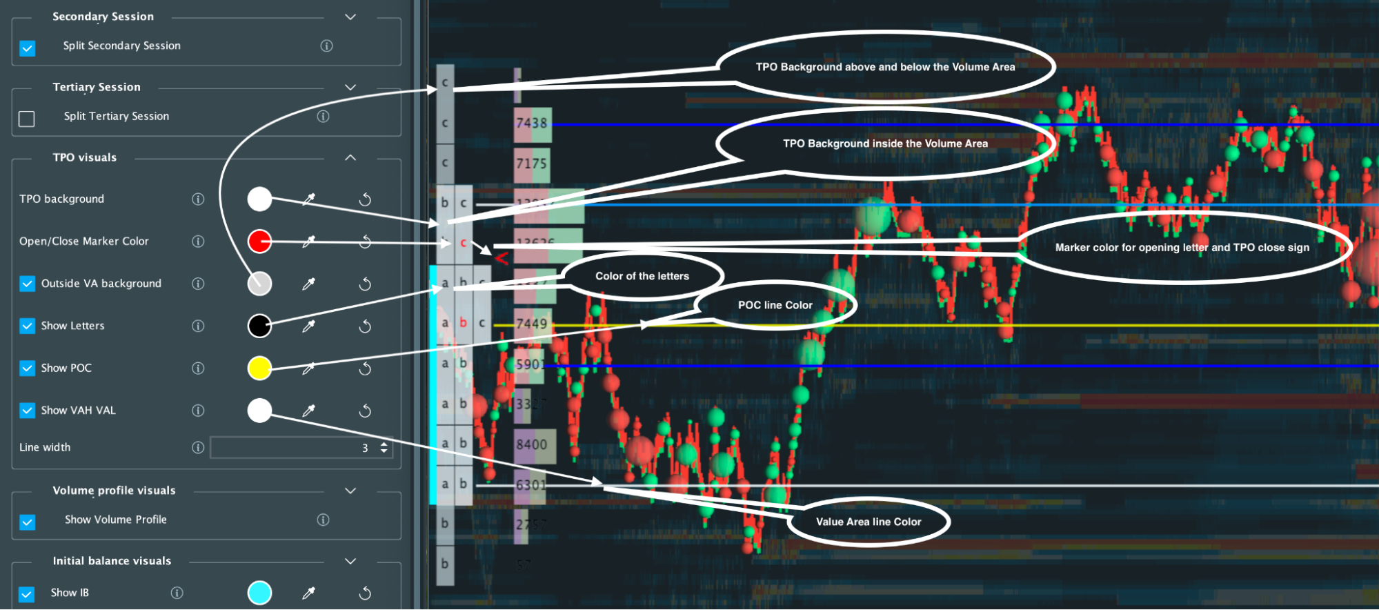 Bookmap Market Profile Add-On scrnsht