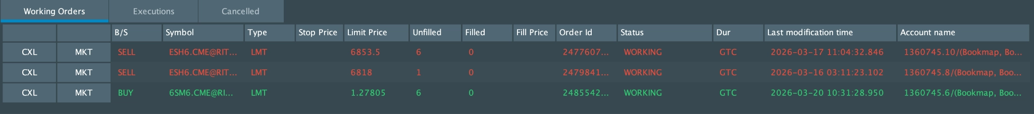 Working Orders screenshot